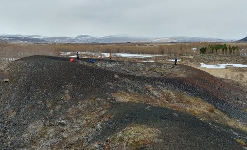 Horft til suðausturs.