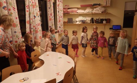 Gaman í lestardansinum