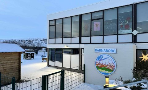 Merki Þingeyjarskóla komið uppá bíslag Barnaborgar.