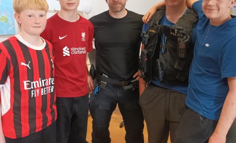 Samfélagslöggan í heimsókn